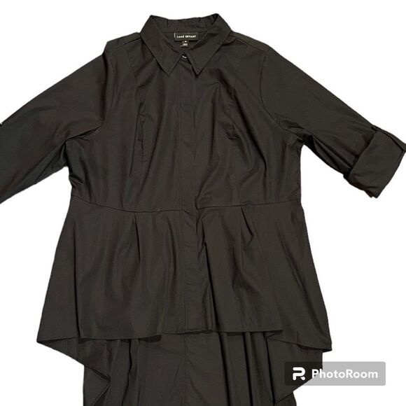 Lane Bryant Extreme Peplum Tunic Women’s Long sleeves with roll tabs Shirt - Picture 6 of 17